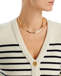 Herringbone Chain Necklace, 16