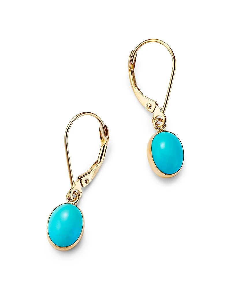 Bloomingdale's Fine Collection Turquoise Drop Earrings