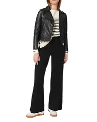 Petites Prim Pull On Wide Leg Pants