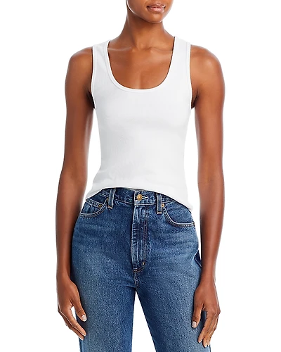 Good American Heritage Rib Scoop Neck Tank