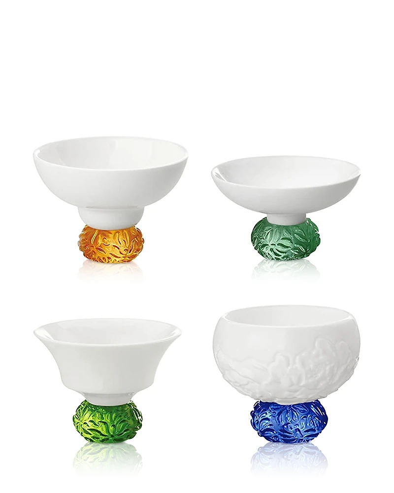 Liuli Seasonal Treasures Sake Cups, Set of 4