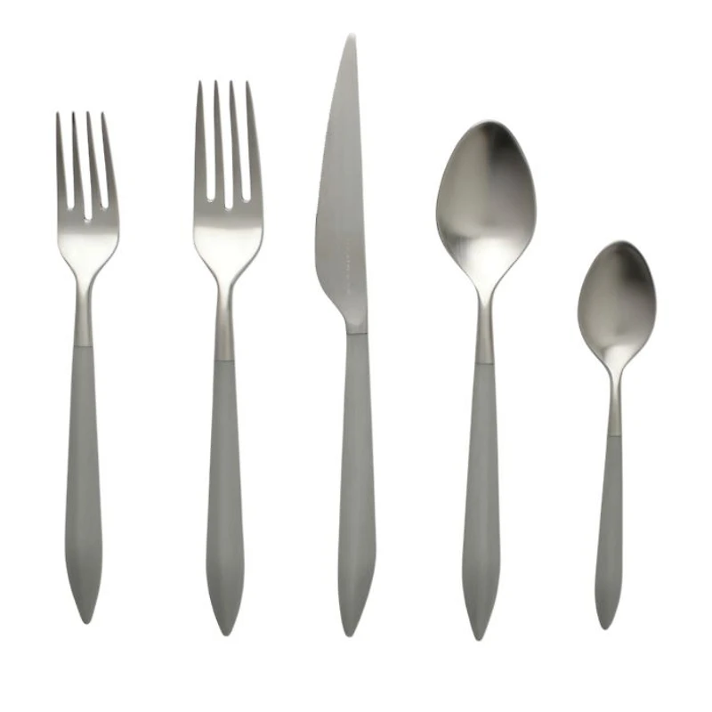 Ares Argento & Light Gray 20 Piece Flatware Set