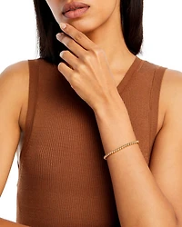 14K Yellow Gold Polished Bead Link Bracelet