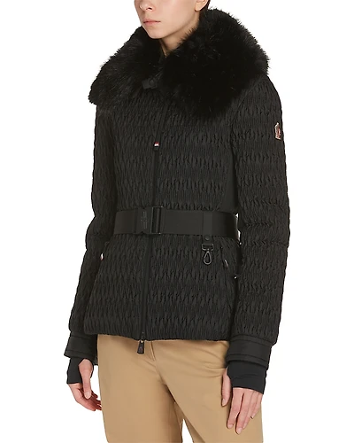 Moncler Plantrey Down Faux Fur Jacket