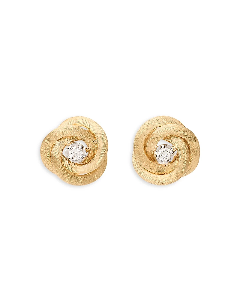 Marco Bicego 18K Yellow Gold Jaipur Link Diamond Stud Earrings