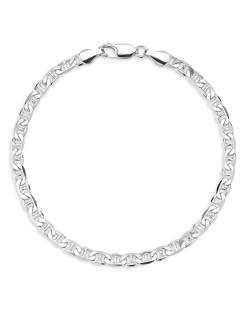 Milanesi And Co Sterling Silver 4mm Mariner Link Chain Bracelet