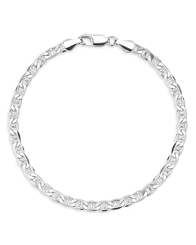 Milanesi And Co Sterling Silver 4mm Mariner Link Chain Bracelet