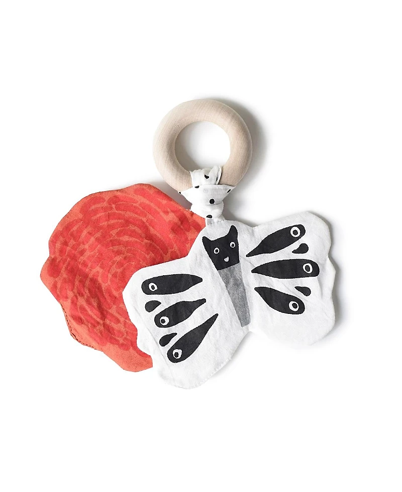 Wee Gallery Crinkle Teether - Butterfly - Ages 3 Months+