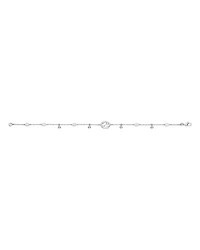 18K White Gold Interlocking G Diamond Bracelet