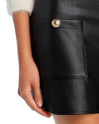 Truman Faux Leather Mini Skirt