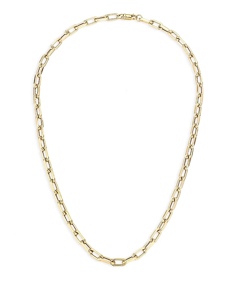Adina Reyter 14K Yellow Gold Polished Oval Link Chain Necklace, 18