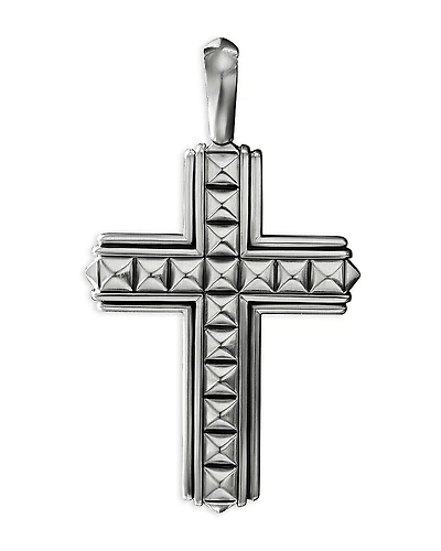 David Yurman Sterling Silver Pyramid Cross Pendant
