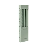 Assorted Sage Green Candle Tapers 3-pack, 7.65 oz.