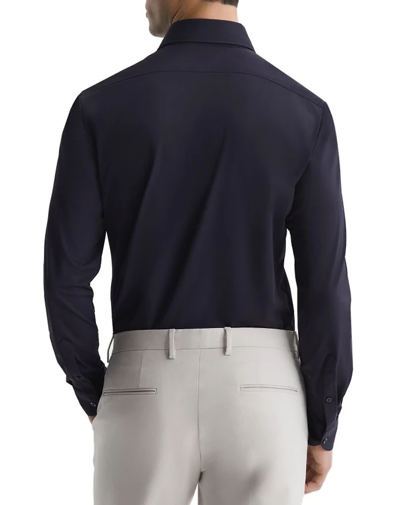 Voyager Stretch Performance Solid Regular Fit Button Down Travel Shirt