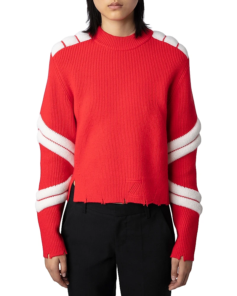 Zadig & Voltaire Georgia Merino Wool Crewneck Sweater