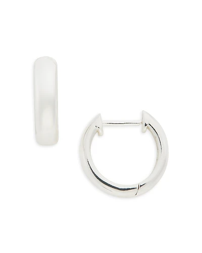 Aqua Sterling Silver Huggie Hoop Earrings - Exclusive