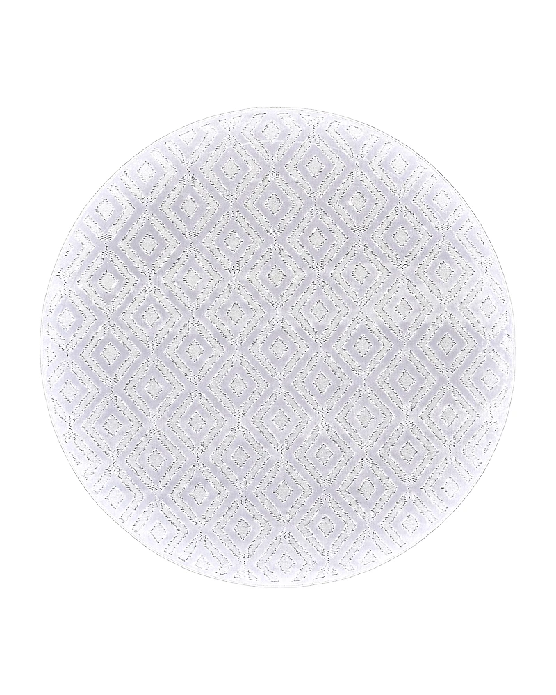 Feizy Saphir Mira 6803490F Round Area Rug, 7'6 x 7'6