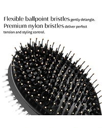 Polish & Shine Premium Faux Boar & Nylon Oval Hairbrush