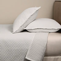 Ann Gish Faux Flax Coverlet Set, King