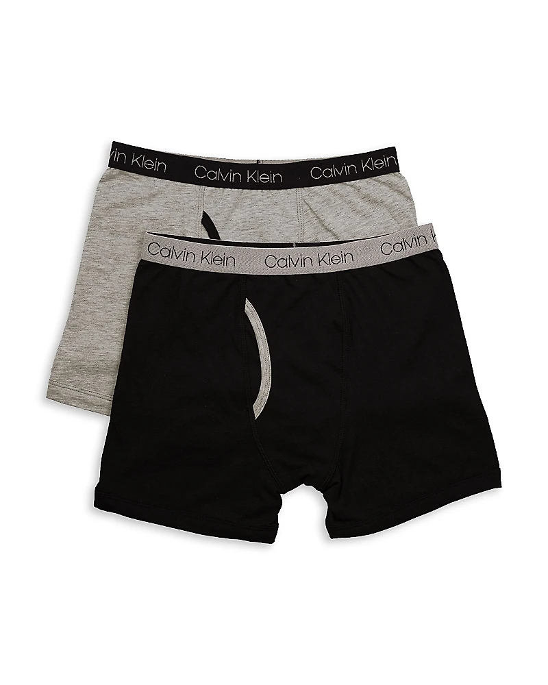 Calvin Klein Kids Boys' Boxer Briefs, 2 Pack