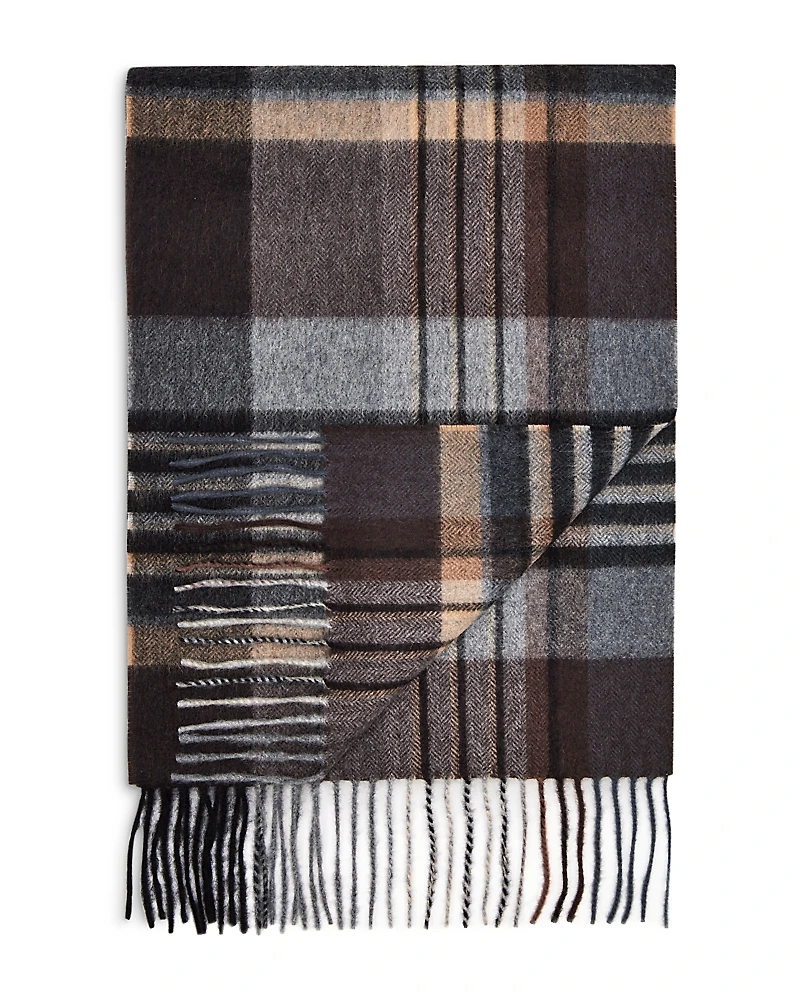 The Men's Store at Bloomingdale's Cashmere Plaid Scarf - Exclusive