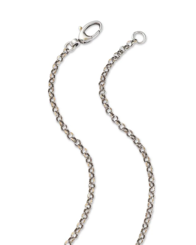 Sterling Silver Marmont Interlocking G Key Pendant Necklace, 19.5"