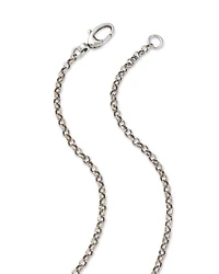 Sterling Silver Marmont Interlocking G Key Pendant Necklace, 19.5"
