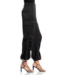 Drawstring Hem Cargo Pants - Exclusive