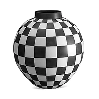 L'Objet Damier Extra Large Porcelain Vase