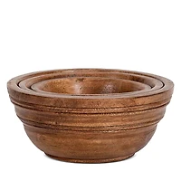 Juliska Bilbao Wood 3 Piece Nesting Bowls