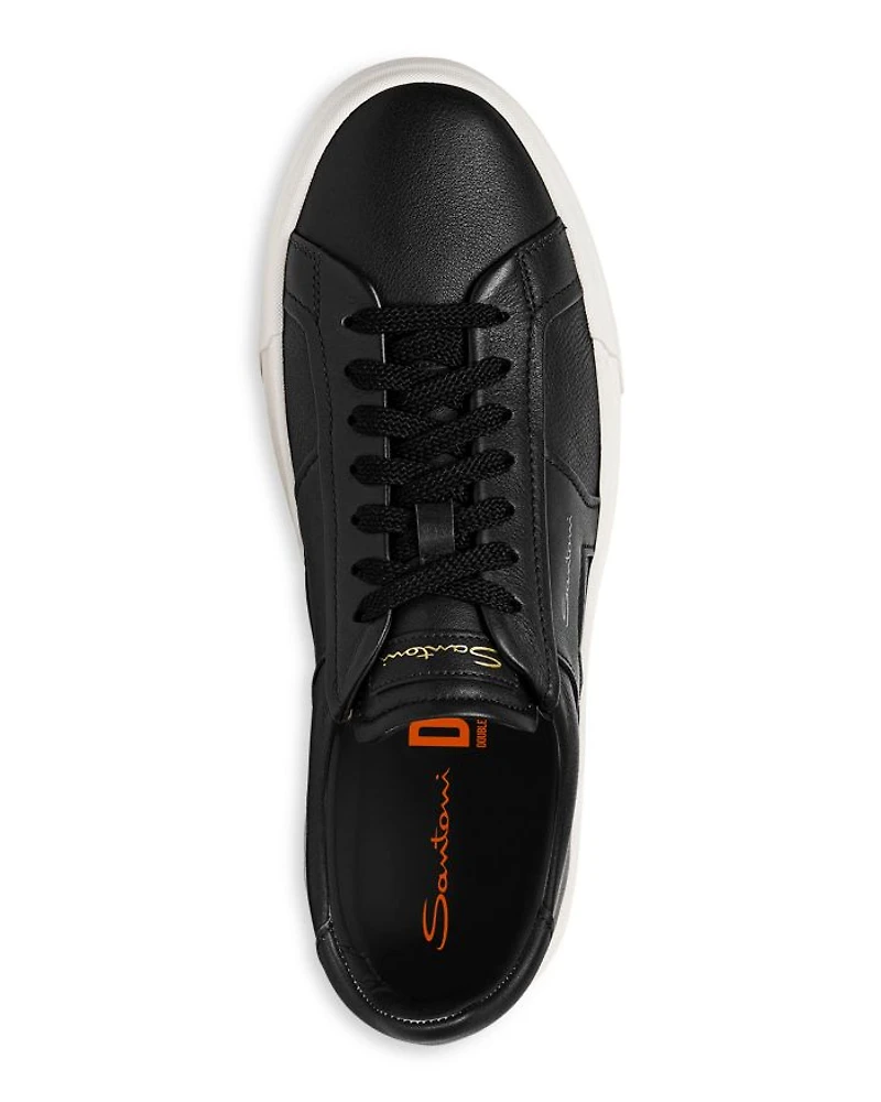 Men's Double Buckle Lace Up Sneakers