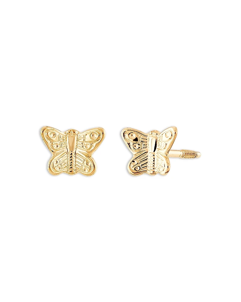 Bloomingdale's Fine Collection Children's Butterfly Stud Earrings