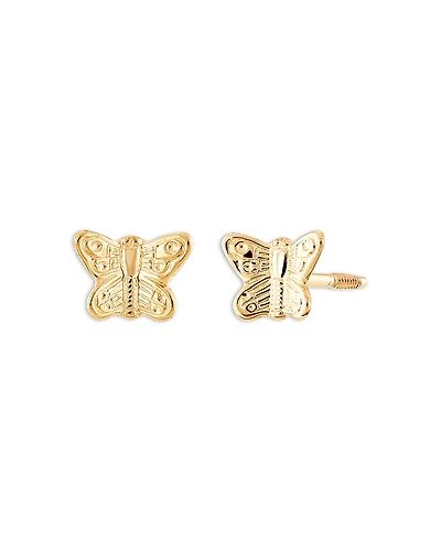 Bloomingdale's Fine Collection Children's Butterfly Stud Earrings