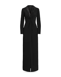 Tuxedo Style Column Gown
