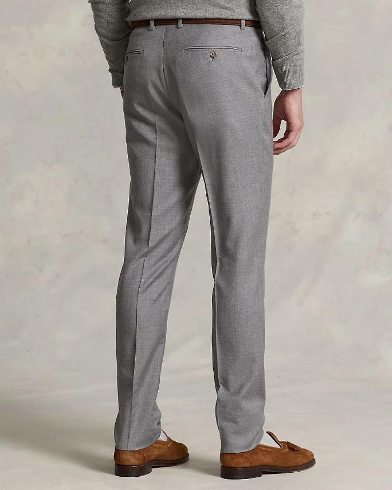 Wool Twill Slim Fit Pants