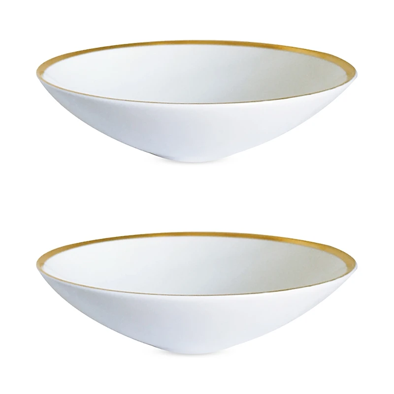 Twig New York Golden Edge 8 Soup Pasta Bowl, Set of 2