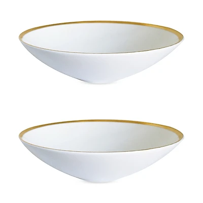 Twig New York Golden Edge 8 Soup Pasta Bowl, Set of 2