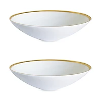 Twig New York Golden Edge 8 Soup Pasta Bowl, Set of 2
