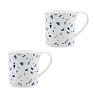 Twig New York Terrazzo Azzurro Mugs, Set of 2