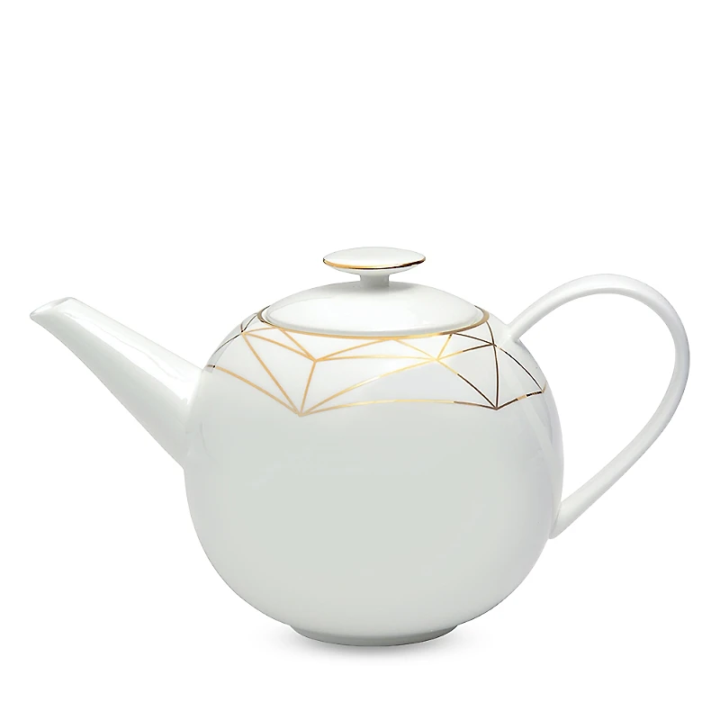 Prouna Gem Cut Gold Lidded Teapot