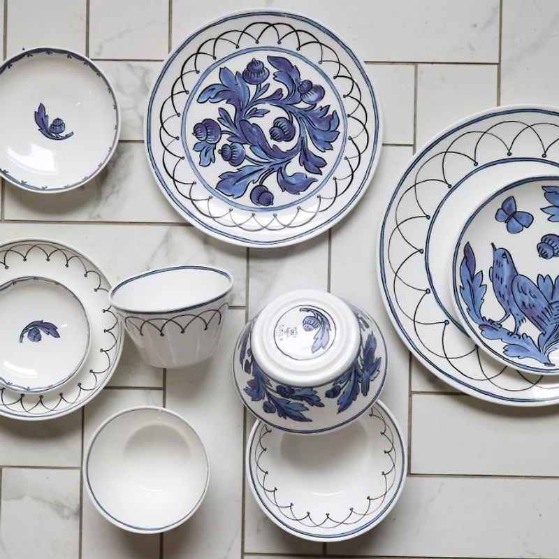 H. Blue Bird Cup and Saucer