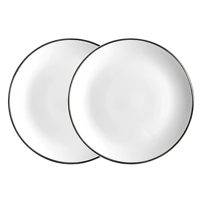 Twig New York Alex Platinum 8 Salad Dessert Plate, Set of 2
