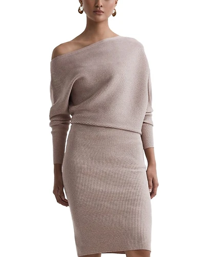 Lara Draped Knitted Bodycon Dress