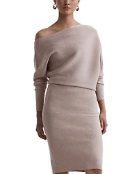 Lara Draped Knitted Bodycon Dress