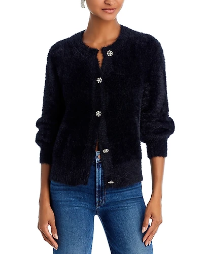 Aqua Eyelash Cardigan - Exclusive