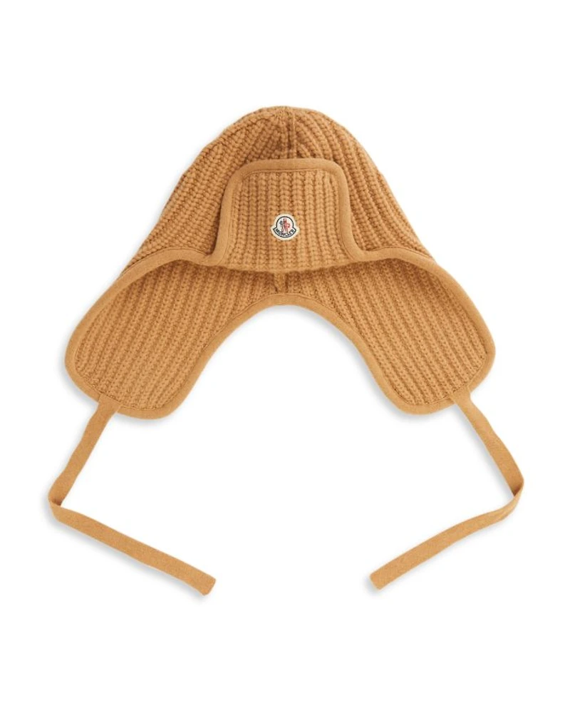 Wool Ribbed Aviator Hat