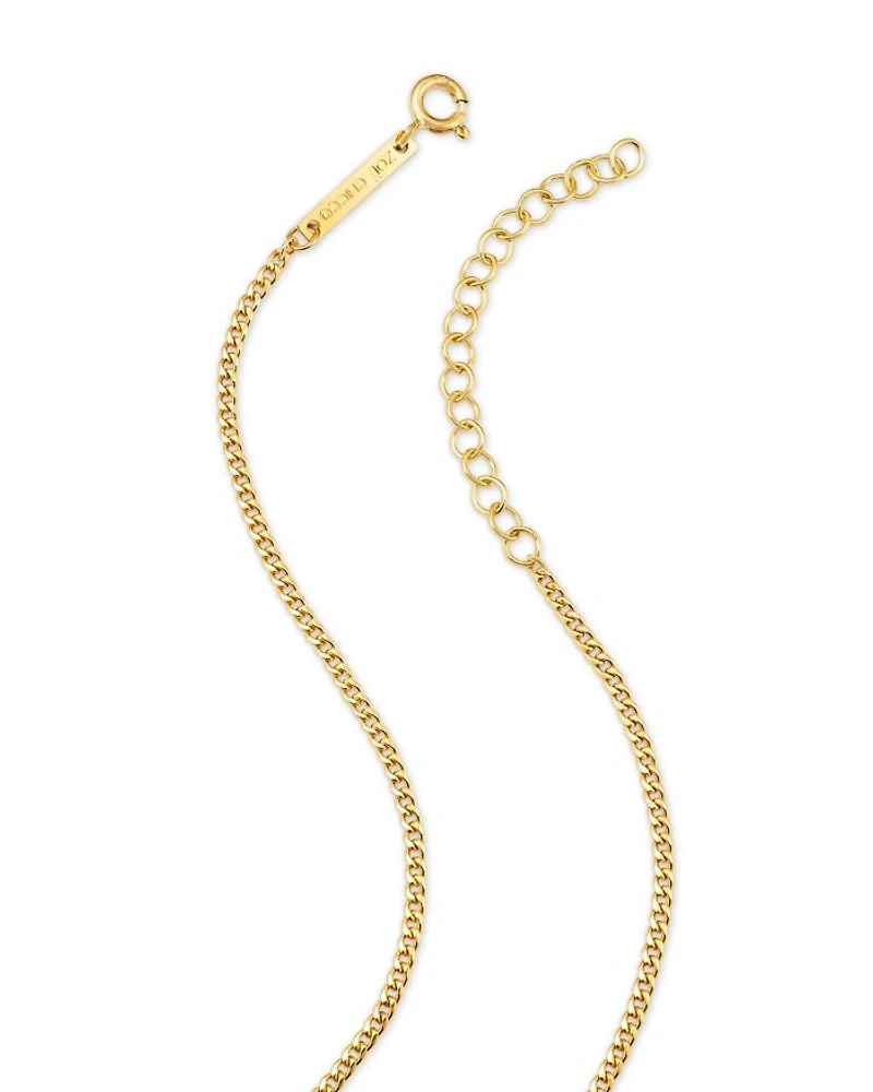 14K Yellow Gold Emerald & Diamond Evil Eye Pendant Necklace, 14-16"