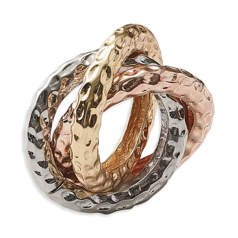 Trinity Napkin Ring in Multi, Set of 4 in a Gift Box