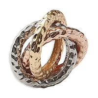 Trinity Napkin Ring in Multi, Set of 4 in a Gift Box