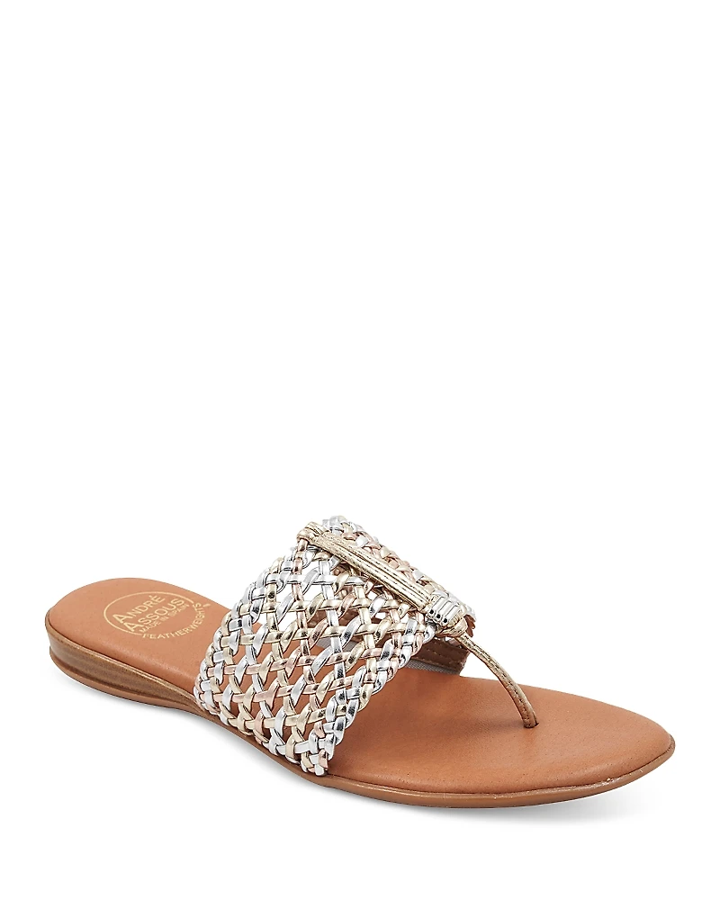 Andre Assous Women's Nice Woven Thong Sandals